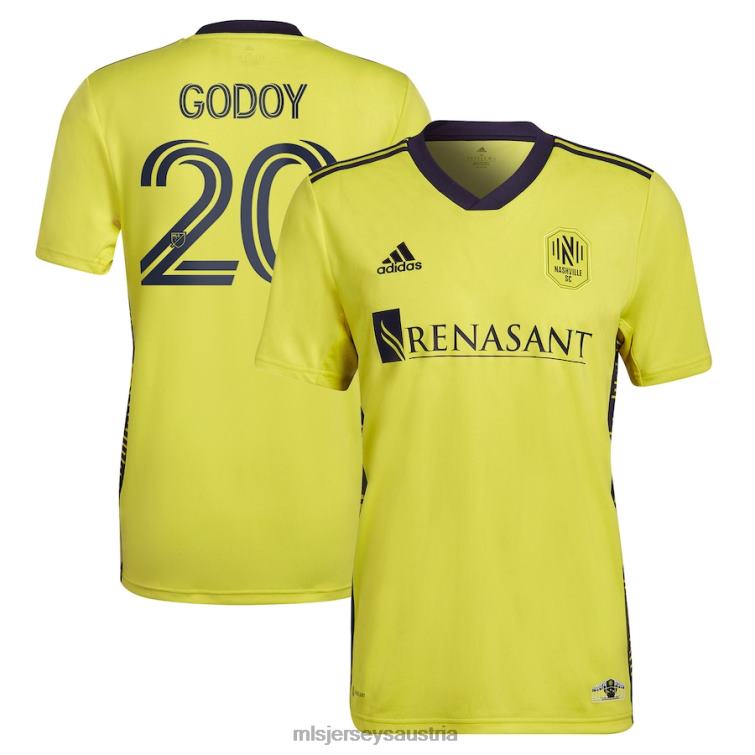 Männer nashville sc anibal godoy adidas gelbes 2023 the homecoming kit replik-spielertrikot Jersey MLS Jerseys TT4B1172