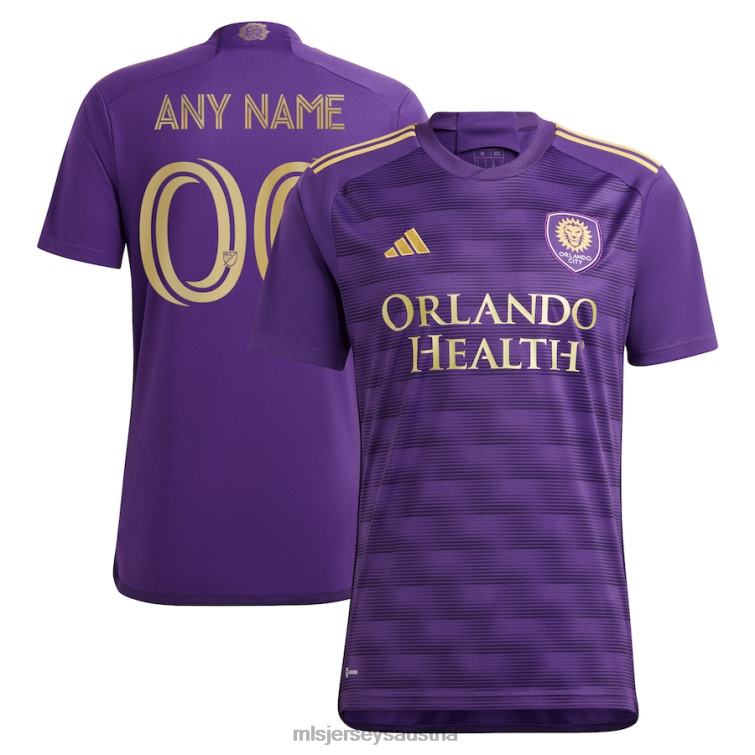 Männer Orlando City SC adidas Lila 2023 The Wall Kit Replica Custom Trikot Jersey MLS Jerseys TT4B150