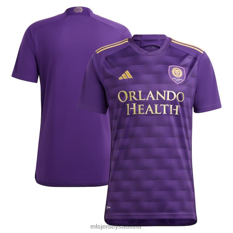 Männer Orlando City SC adidas Lila 2023 The Wall Kit Replika-Trikot Jersey MLS Jerseys TT4B64