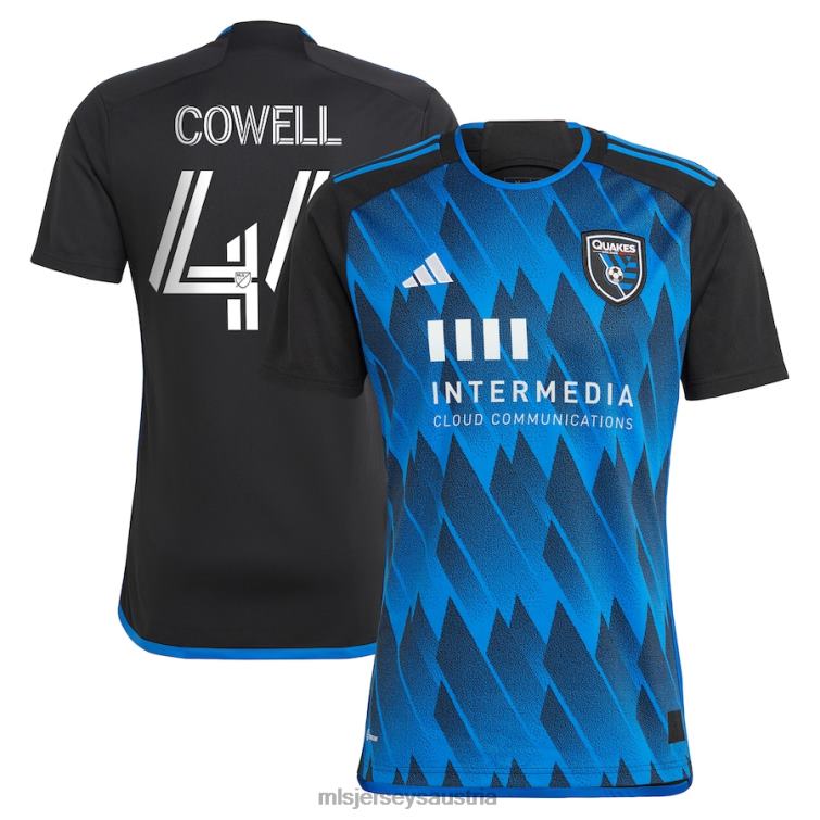 Männer San Jose Erdbeben Cade Cowell adidas Blue 2023 Active Fault Jersey Replika-Trikot Jersey MLS Jerseys TT4B1007
