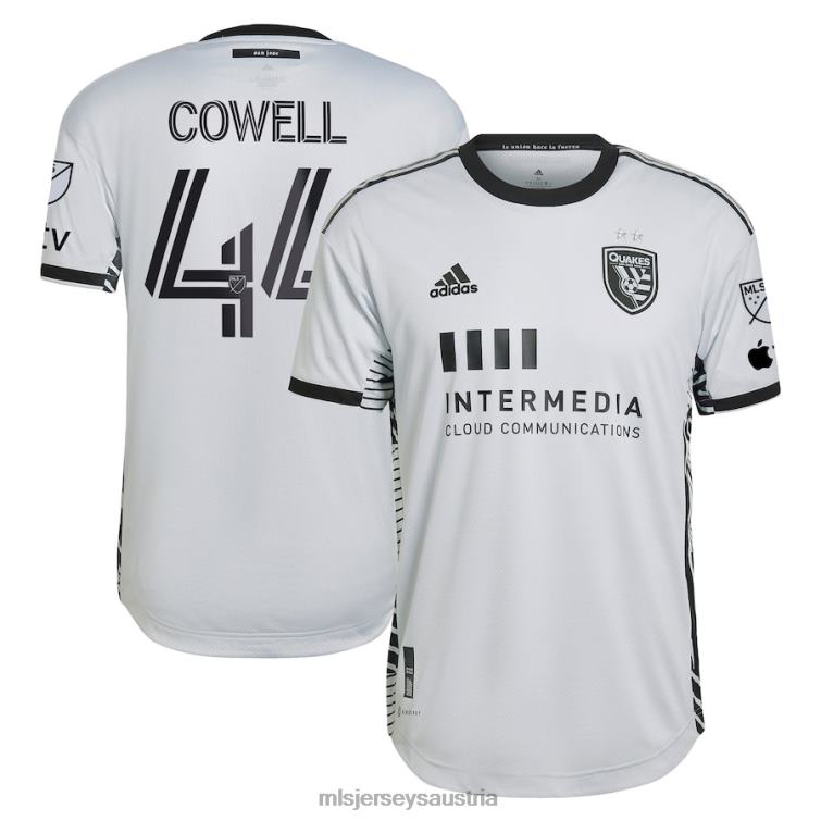Männer San Jose Erdbeben Cade Cowell adidas Grau 2023 The Creator Kit authentisches Spielertrikot Jersey MLS Jerseys TT4B1370