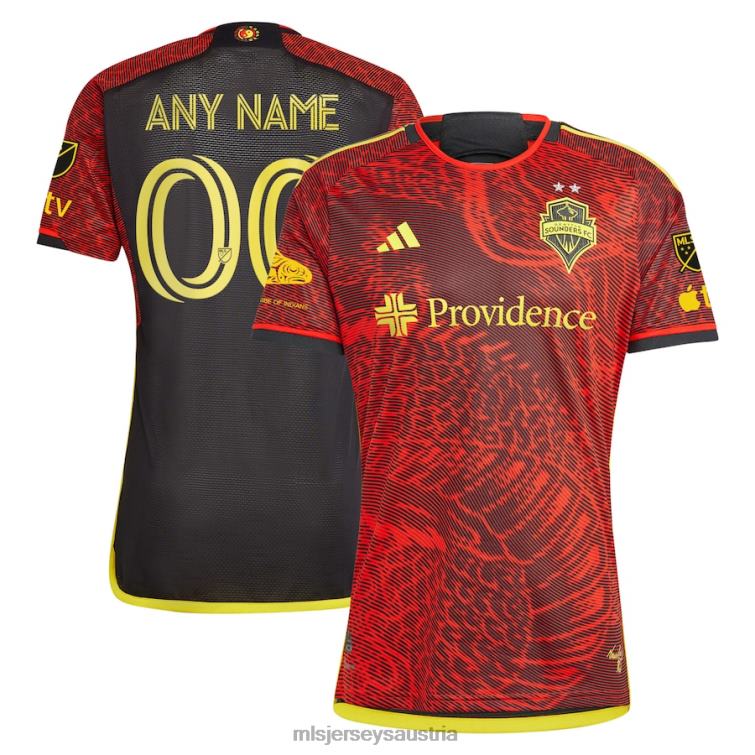 Männer Seattle Sounders FC Adidas Rot 2023 Das authentische, individuelle Trikot des Bruce Lee-Kits Jersey MLS Jerseys TT4B5