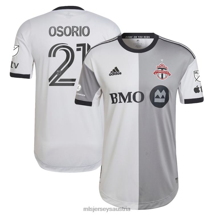 Männer Toronto FC Jonathan Osorio Adidas White 2023 Community Kit Authentisches Spielertrikot Jersey MLS Jerseys TT4B1095