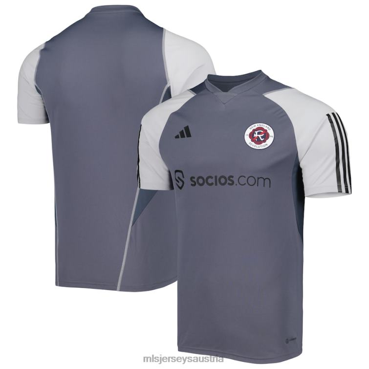 Männer New England Revolution adidas graues 2023 On-Field-Trainingstrikot Jersey MLS Jerseys TT4B310