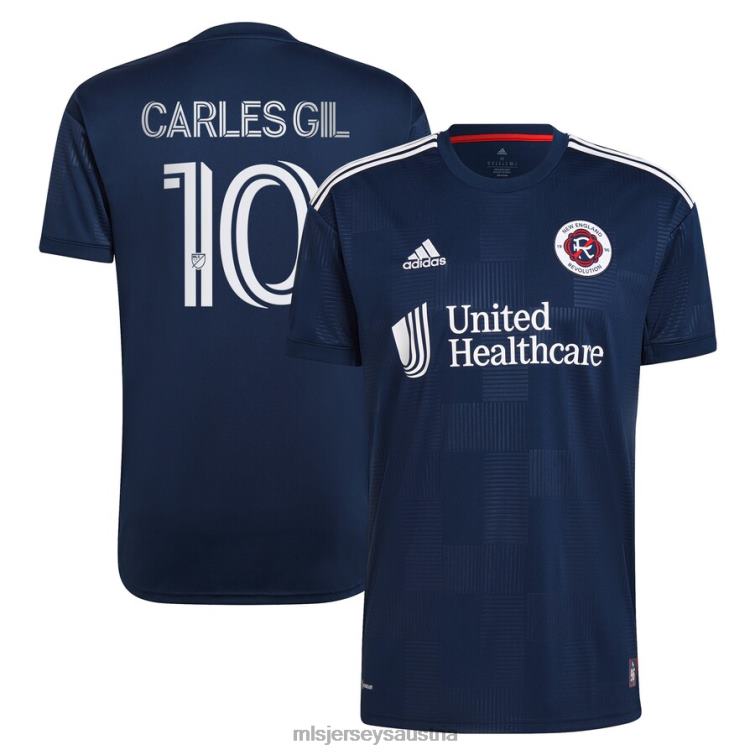 Männer New England Revolution Carles Gil adidas Navy 2022 The Liberty Kit Team Replika-Spielertrikot Jersey MLS Jerseys TT4B737