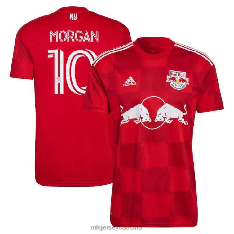 Männer New York Red Bulls Lewis Morgan adidas rotes 2023 1ritmo Replika-Spielertrikot Jersey MLS Jerseys TT4B866
